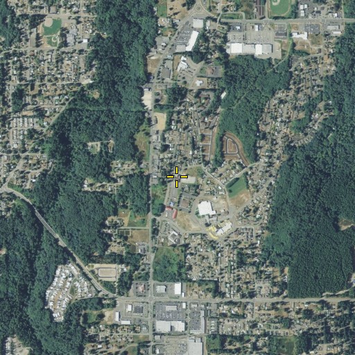 Aerial/Satellite Image of First Lutheran Community Church, WA