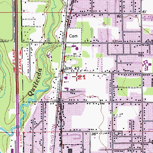 Topographic Map of Saint Philip's Episcopal Church, WA