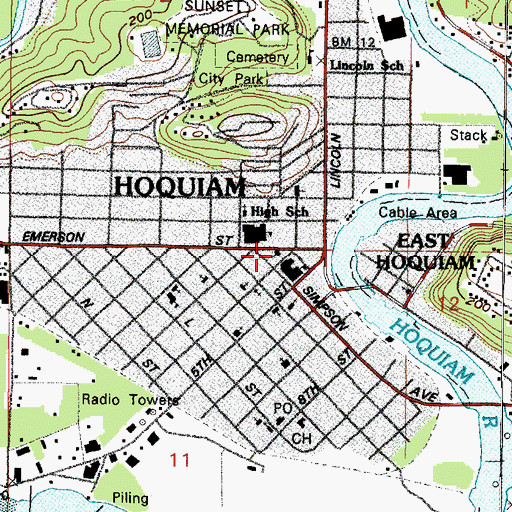 Topographic Map of Vida en Cristo Ministries, WA