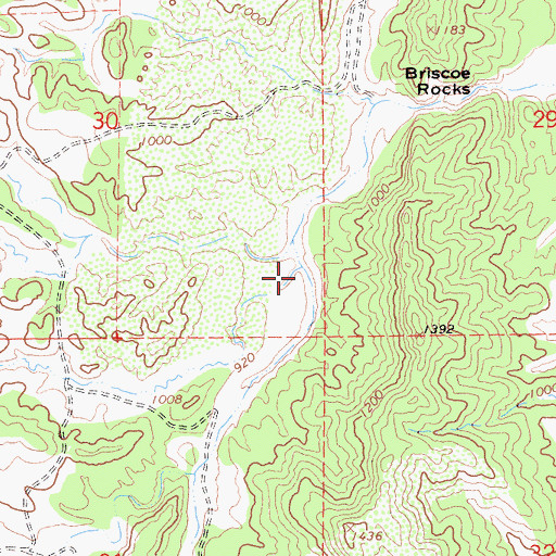 Topographic Map of Green Valley, CA