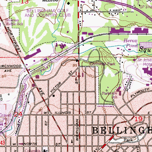 Topographic Map of Abundant Life Community Church, WA
