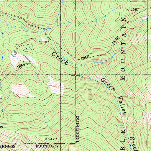 Topographic Map of Green Valley, CA