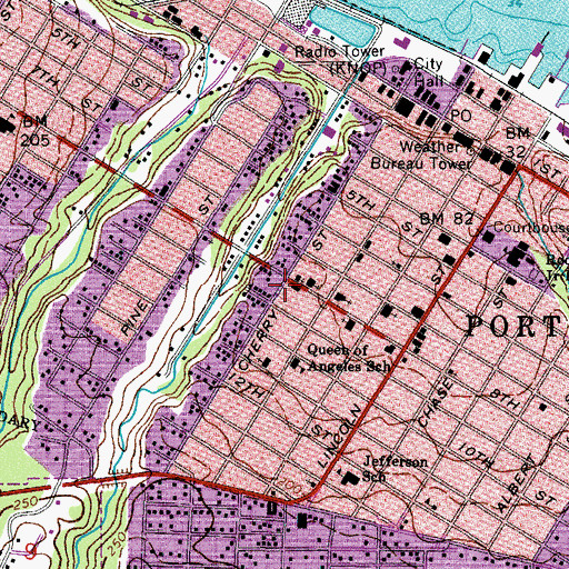 Topographic Map of Apostolic Faith Church, WA