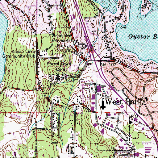 Topographic Map of Bremerton Church of Christ, WA