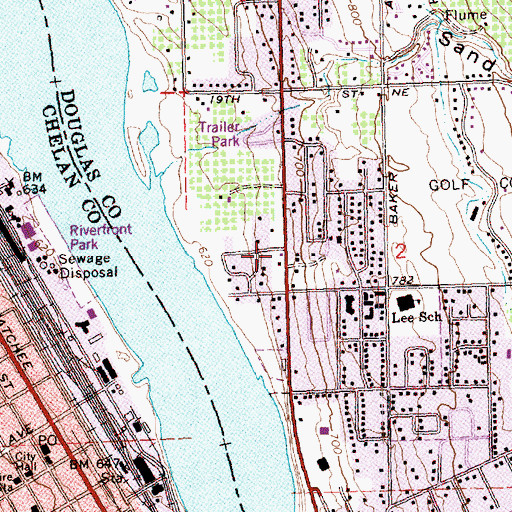Topographic Map of Cascade Unitarian Universalist Fellowship Church, WA