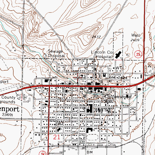 Topographic Map of Harvest Celebration Church, WA