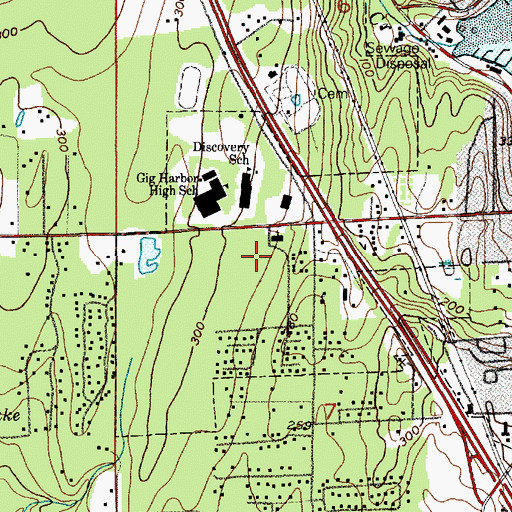 Topographic Map of Chapel Hill Presbyterian Church, WA