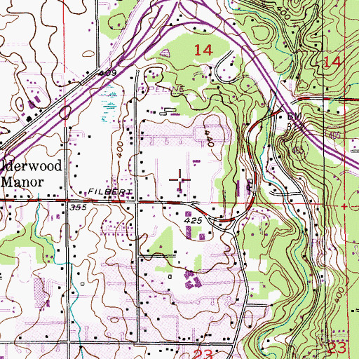 Topographic Map of Charisma Christian Center, WA