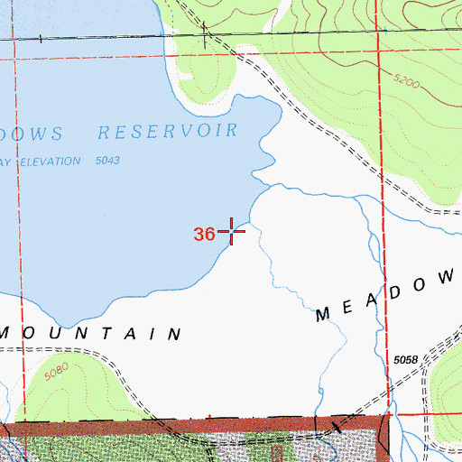 Topographic Map of Greenville Creek, CA