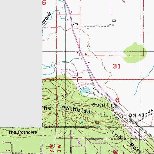 Topographic Map of Dungeness Community Church, WA