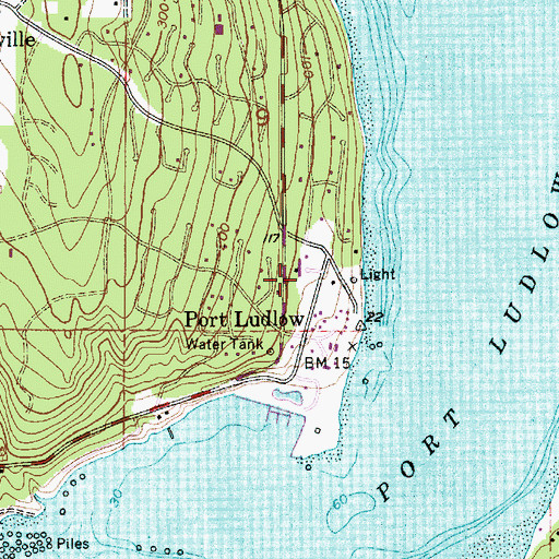 Topographic Map of Grace Christian Center, WA