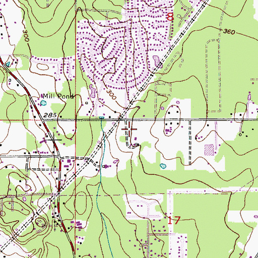 Topographic Map of Saint Elizabeth Ann Seton Church, WA