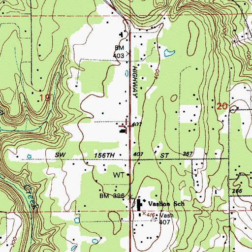 Topographic Map of Episcopal Church of the Holy Spirit, WA