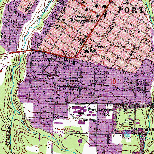 Topographic Map of Holy Trinity Lutheran Church, WA