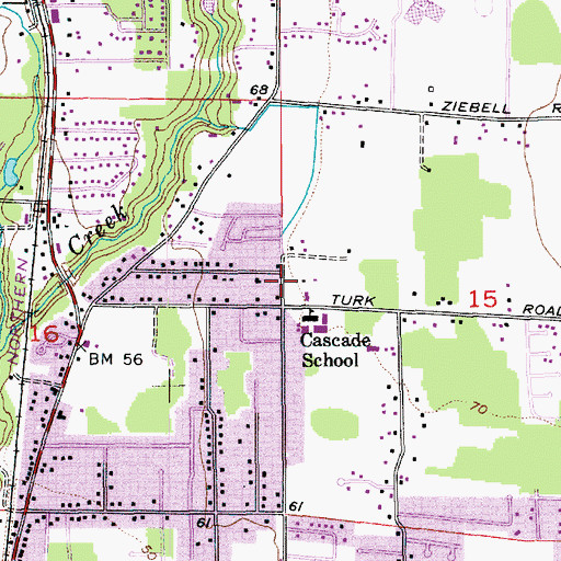 Topographic Map of Mountain View Presbyterian Church, WA