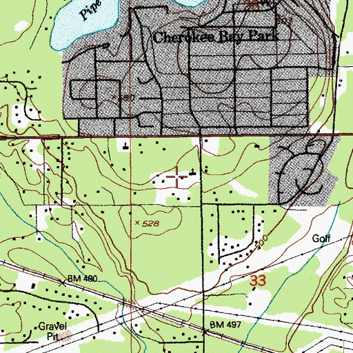 Topographic Map of Maranatha Assembly of God Church, WA