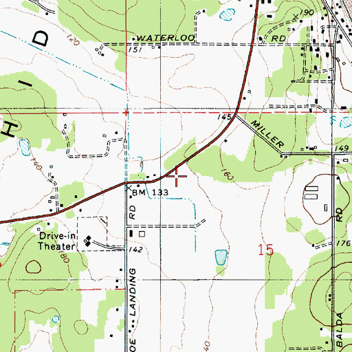 Topographic Map of New Covenant Fellowship Church, WA