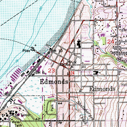 Topographic Map of North Sound Church, WA