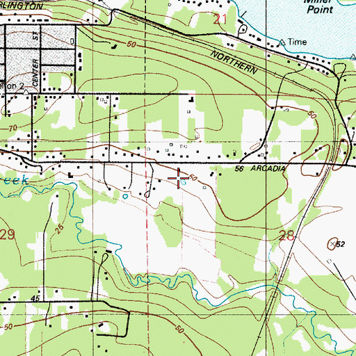 Topographic Map of Gospel Lighthouse Church, WA