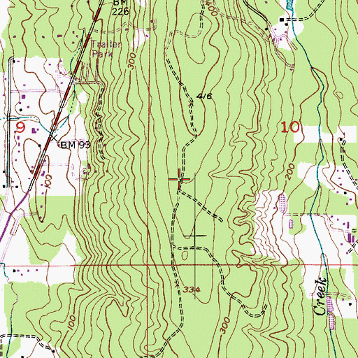 Topographic Map of Silverdale Lutheran Church, WA