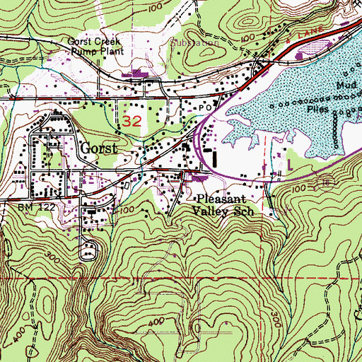 Topographic Map of South Kitsap Family Worship Center, WA