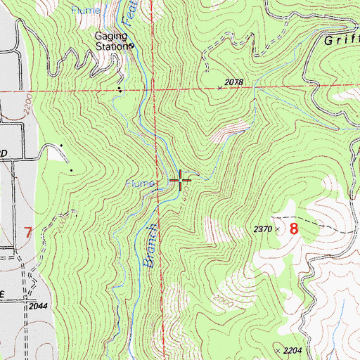 Topographic Map of Griffin Gulch, CA