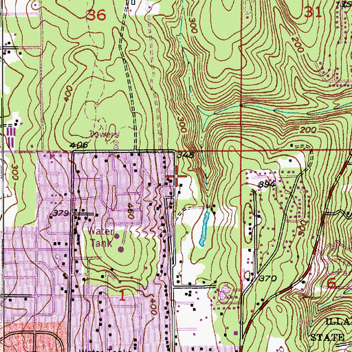 Topographic Map of Kitsap Unitarian Universalist Fellowship Church, WA