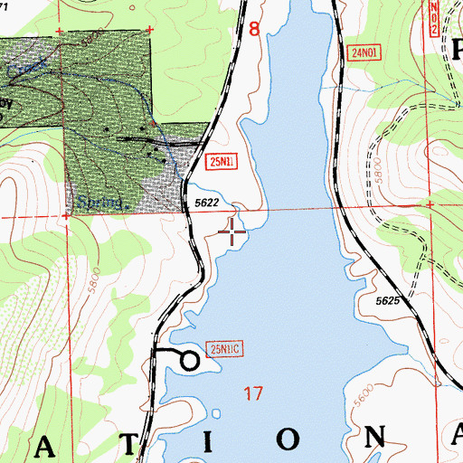 Topographic Map of Grigsby Creek, CA