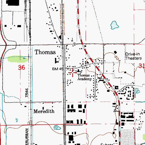 Topographic Map of Turning Point Community Church, WA