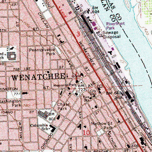 Topographic Map of Living Hope Community Church, WA