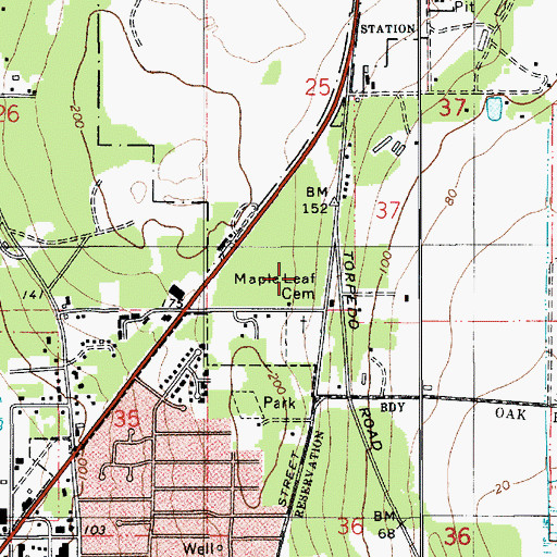Topographic Map of Lighthouse Christian Center, WA