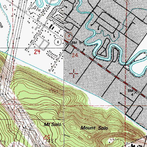 Topographic Map of Longview Bible Baptist Church, WA
