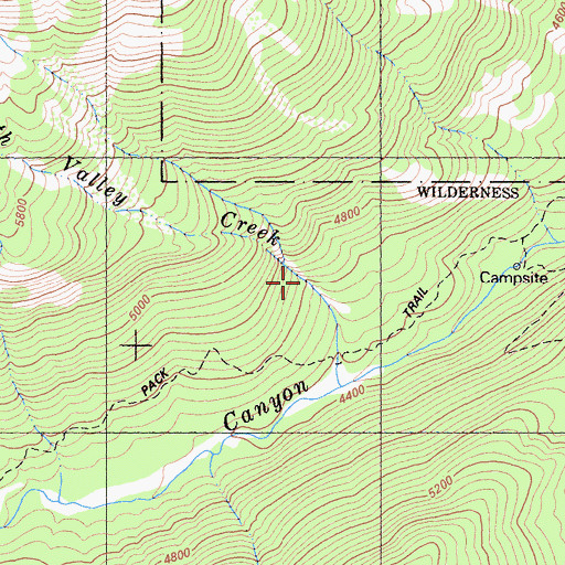Topographic Map of Grindstone Camp, CA