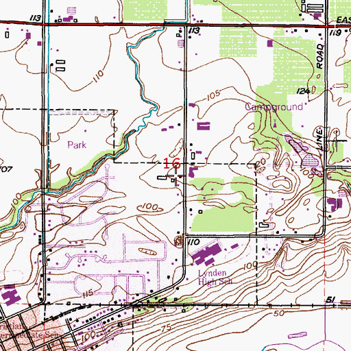 Topographic Map of Church of the Nazarene, WA