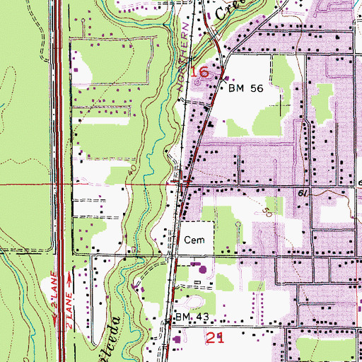 Topographic Map of Messiah Lutheran Church, WA