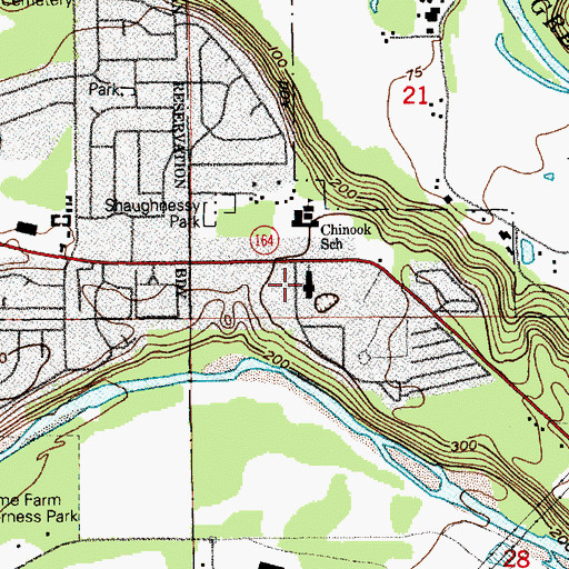 Topographic Map of Northwest Family Church, WA