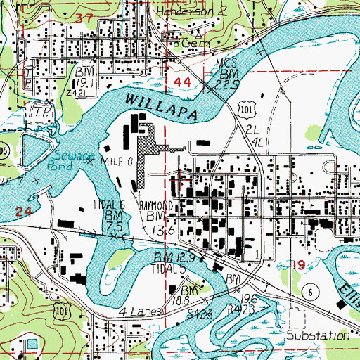 Topographic Map of Wesleyan Church, WA