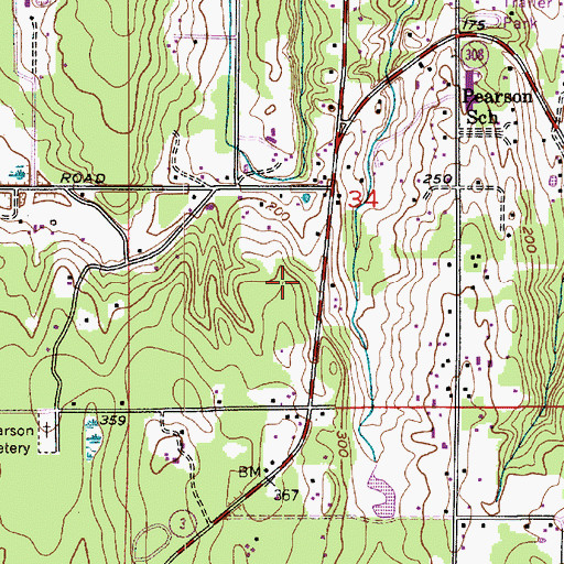 Topographic Map of Olympic Evangelical Free Church, WA