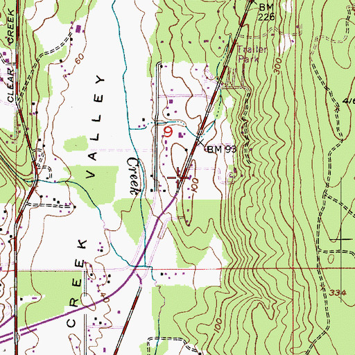 Topographic Map of Olympic View Assembly of God Church, WA