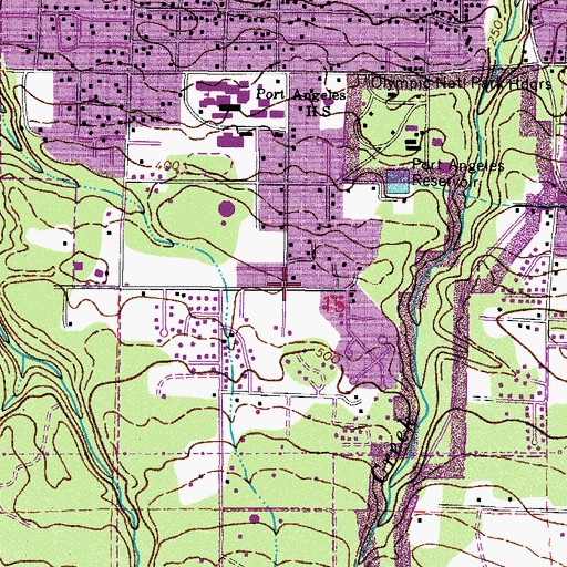 Topographic Map of Olympic Vineyard Christian Church, WA