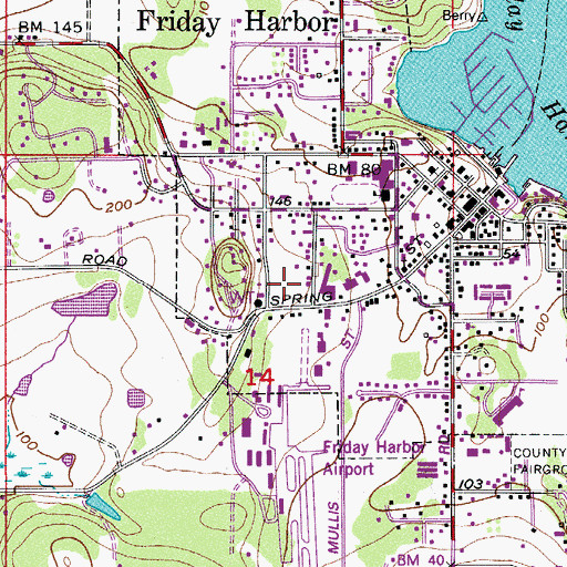 Topographic Map of Saint Francis Parish Catholic Church, WA