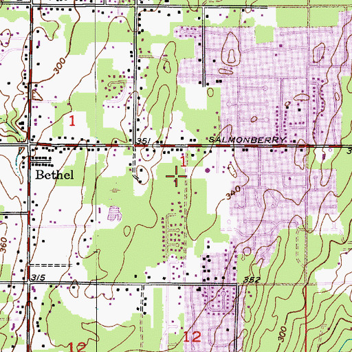 Topographic Map of Port Orchard Church of Christ, WA