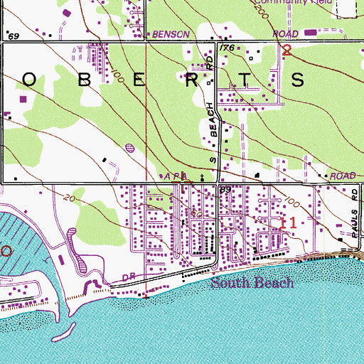 Topographic Map of Trinity Community Lutheran Church, WA
