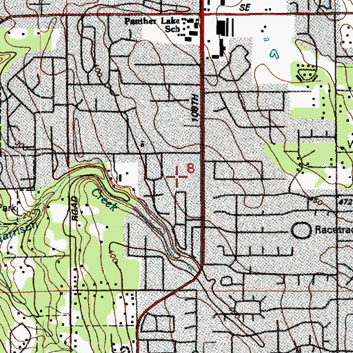 Topographic Map of River of Life Fellowship Church, WA