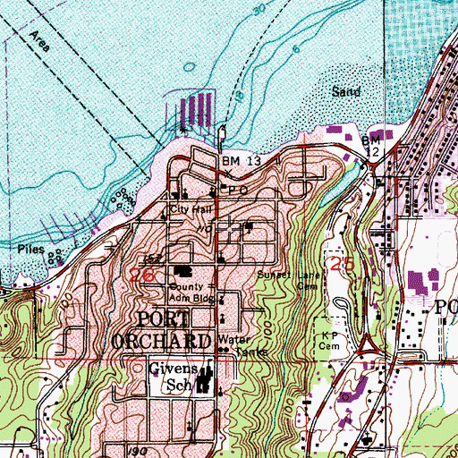 Topographic Map of Spirit of Truth Fellowship Church, WA