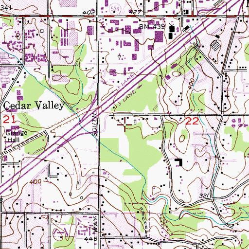 Topographic Map of Saint Mary's Coptic Orthodox Church, WA