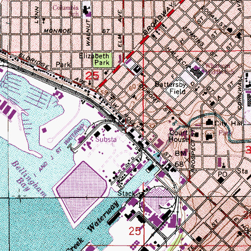 Topographic Map of Light House Mission, WA