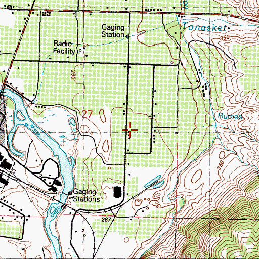 Topographic Map of Valley Christian Fellowship Church, WA