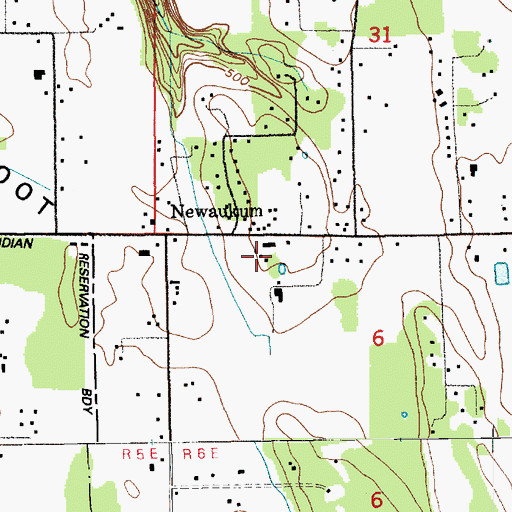 Topographic Map of Wabash Presbyterian Church, WA