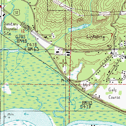Topographic Map of Christian Life Fellowship Church, WA